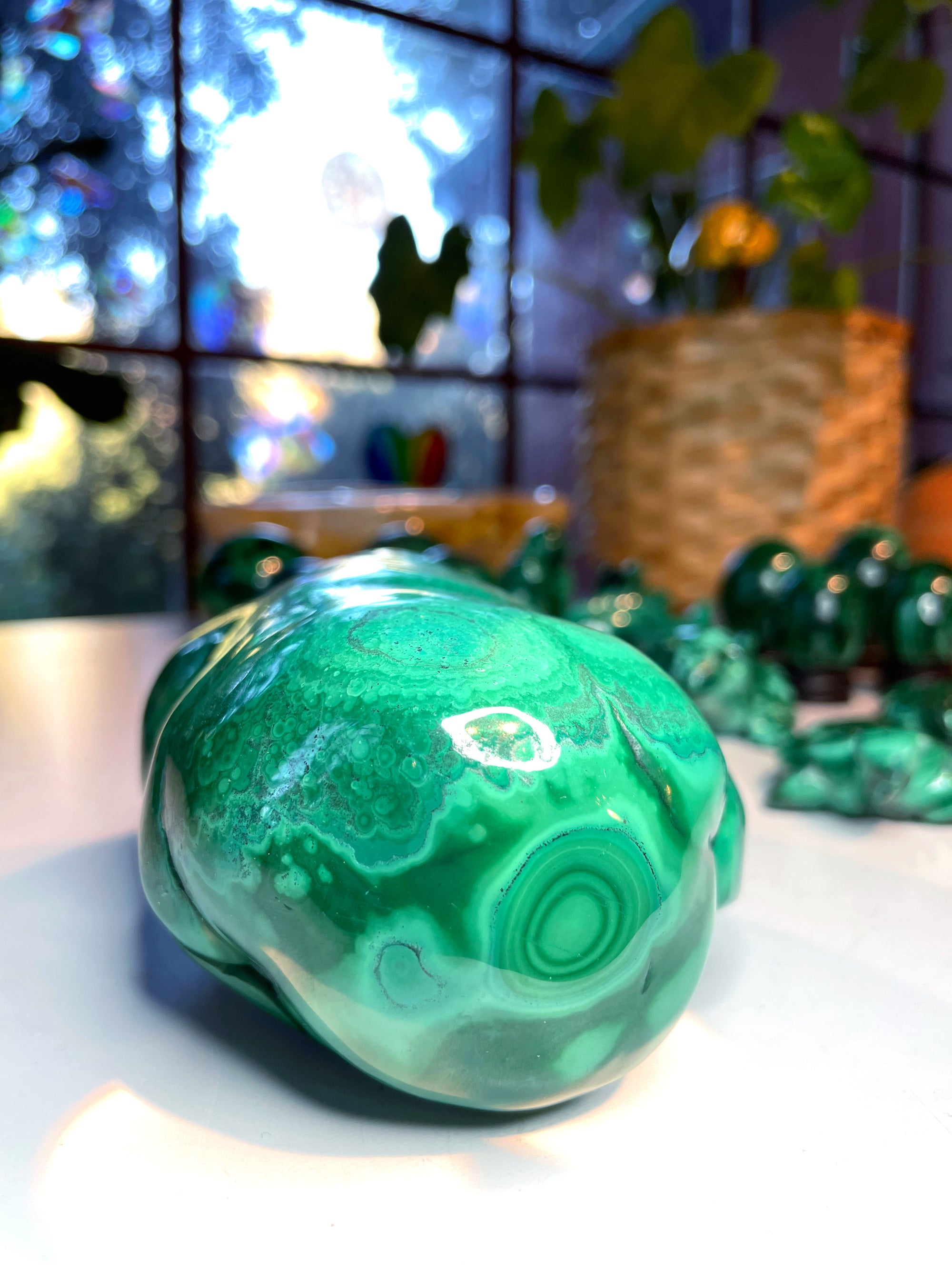 Large Polished Malachite