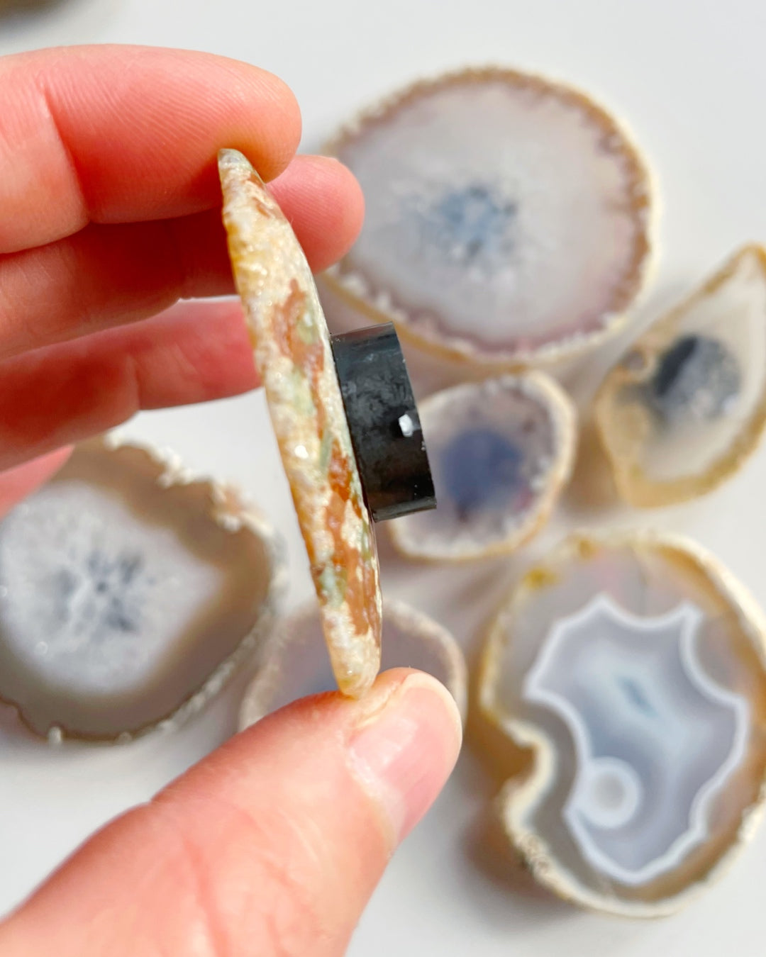 Agate Magnet Set C - Baltic Mermaid