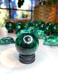 Malachite Carved Sphere