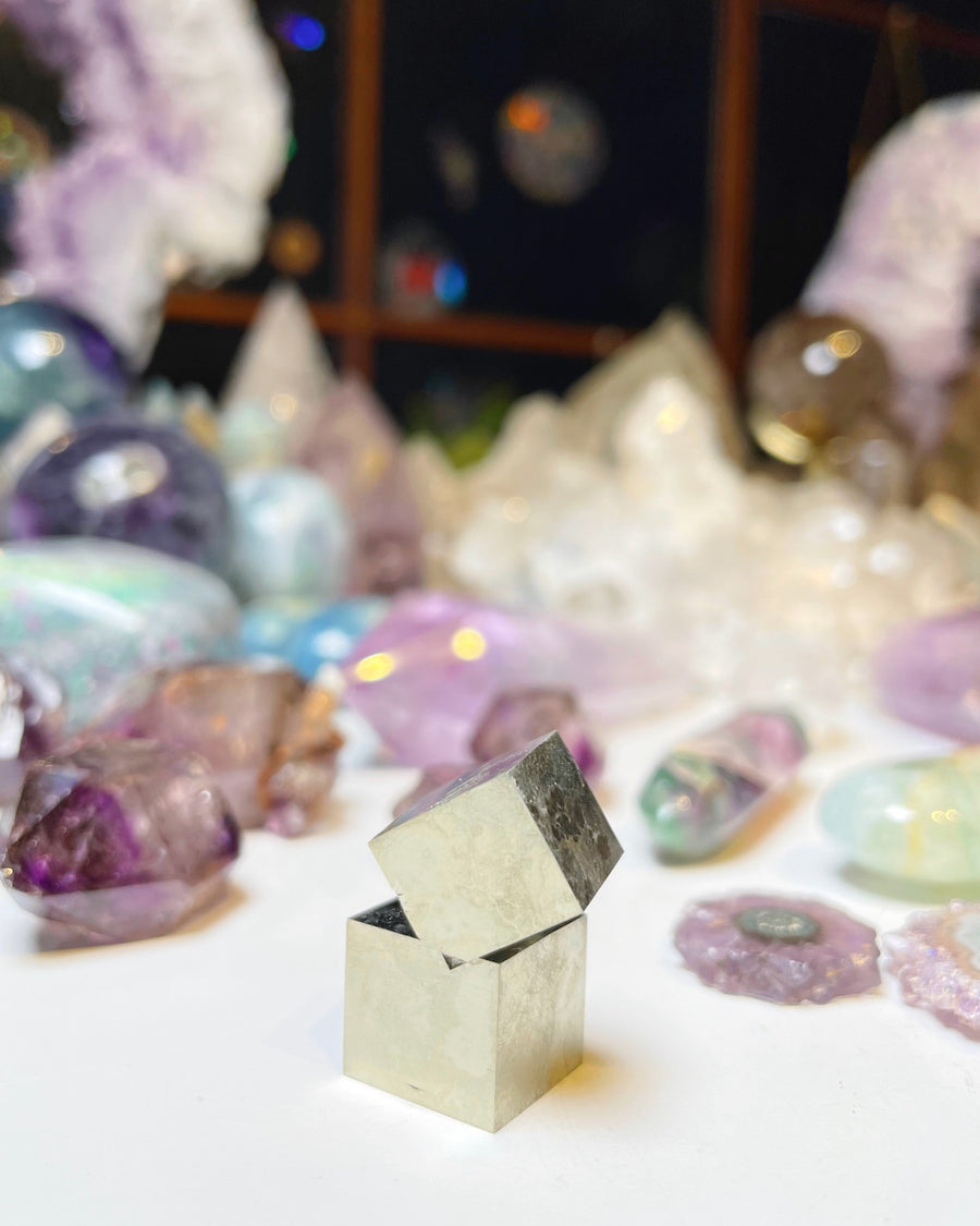 Natural Pyrite Cube Cluster - 23C