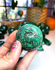 Malachite Carved Sphere