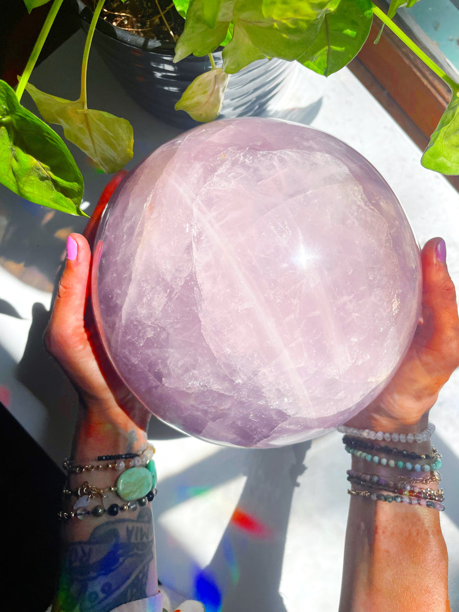 Large Rose Quartz Sphere