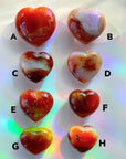 Carnelian Agate Hearts