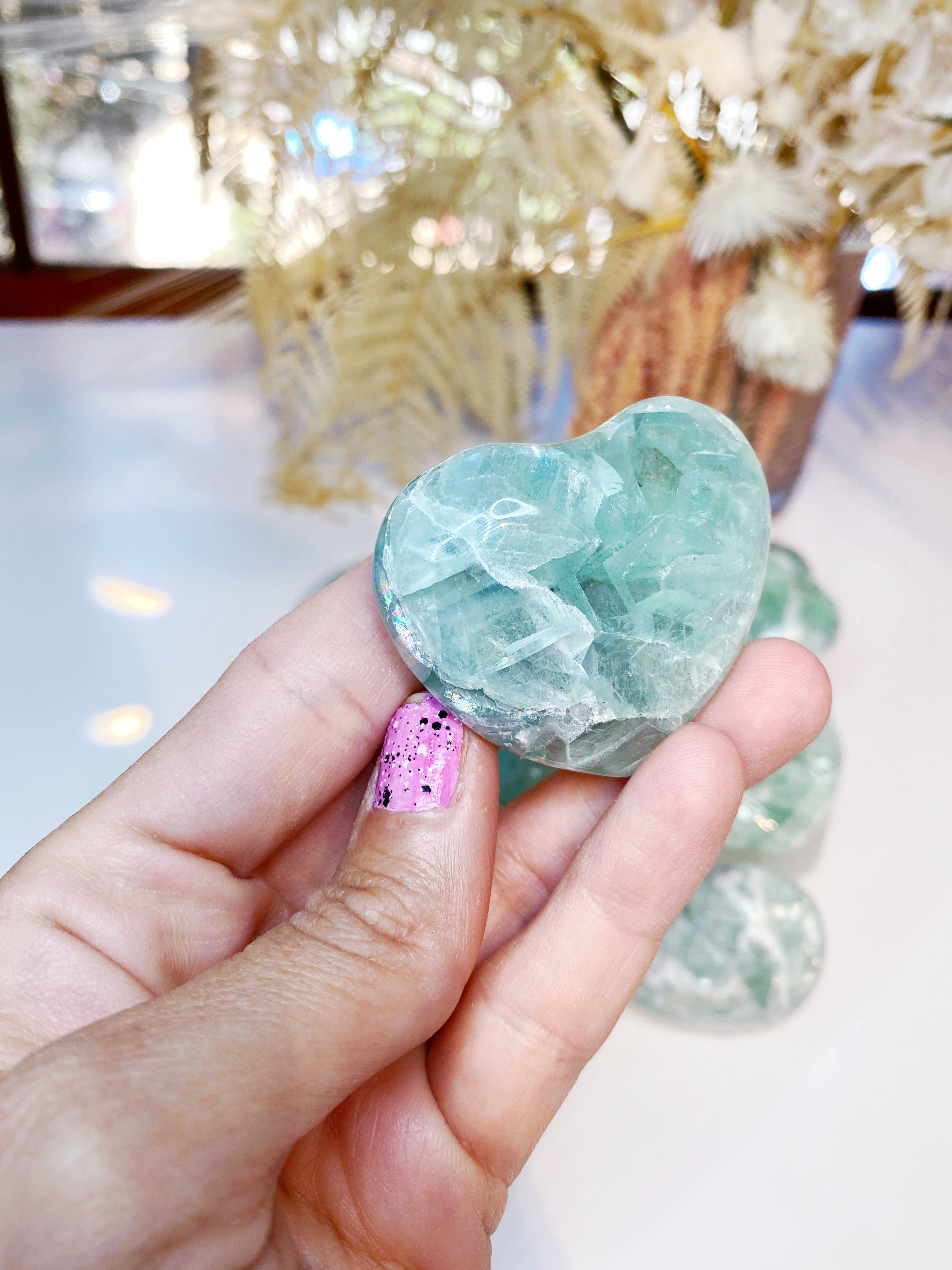 Fluorite Hearts - Baltic Mermaid