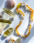 Brooklyn - Unpolished Amber Necklace