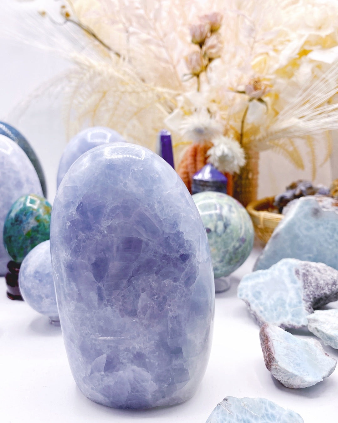 Blue Calcite Freeform - Baltic Mermaid