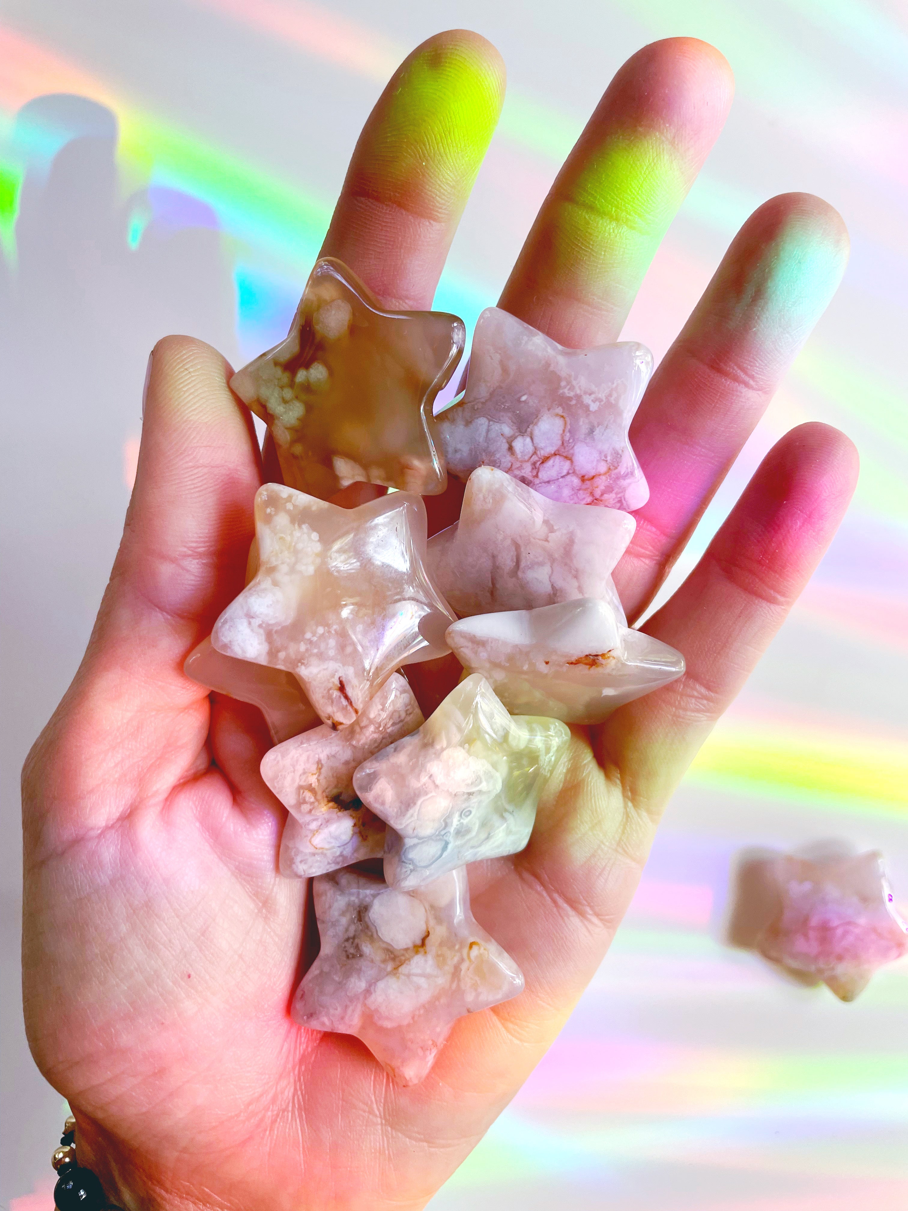 Flower Agate Stars - Baltic Mermaid