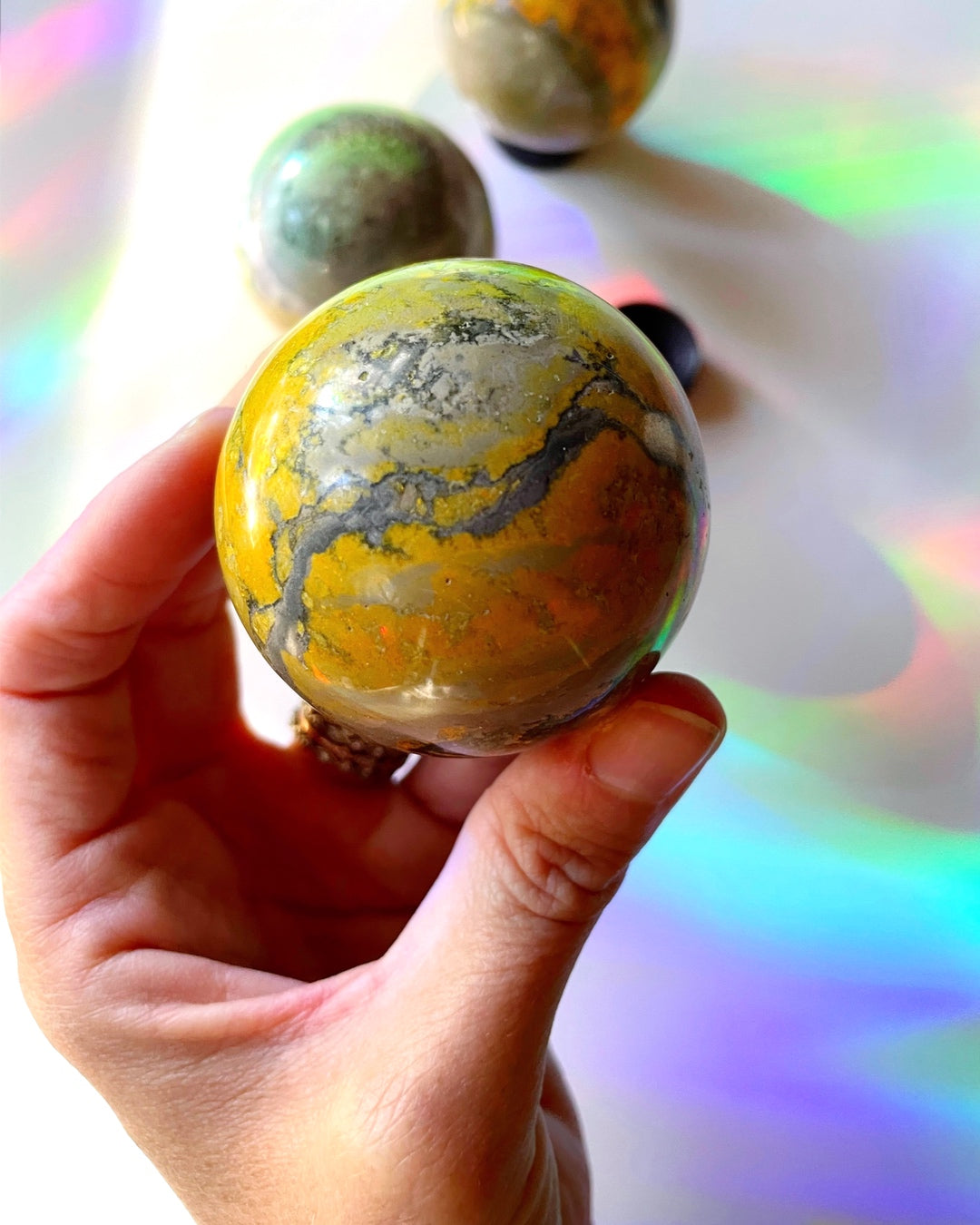 Bumblebee Jasper Sphere