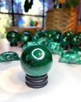 Malachite Carved Sphere