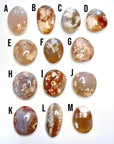 Flower Agate Palm Stones