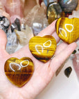 Tiger Eye Hearts