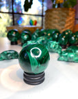 Malachite Carved Sphere