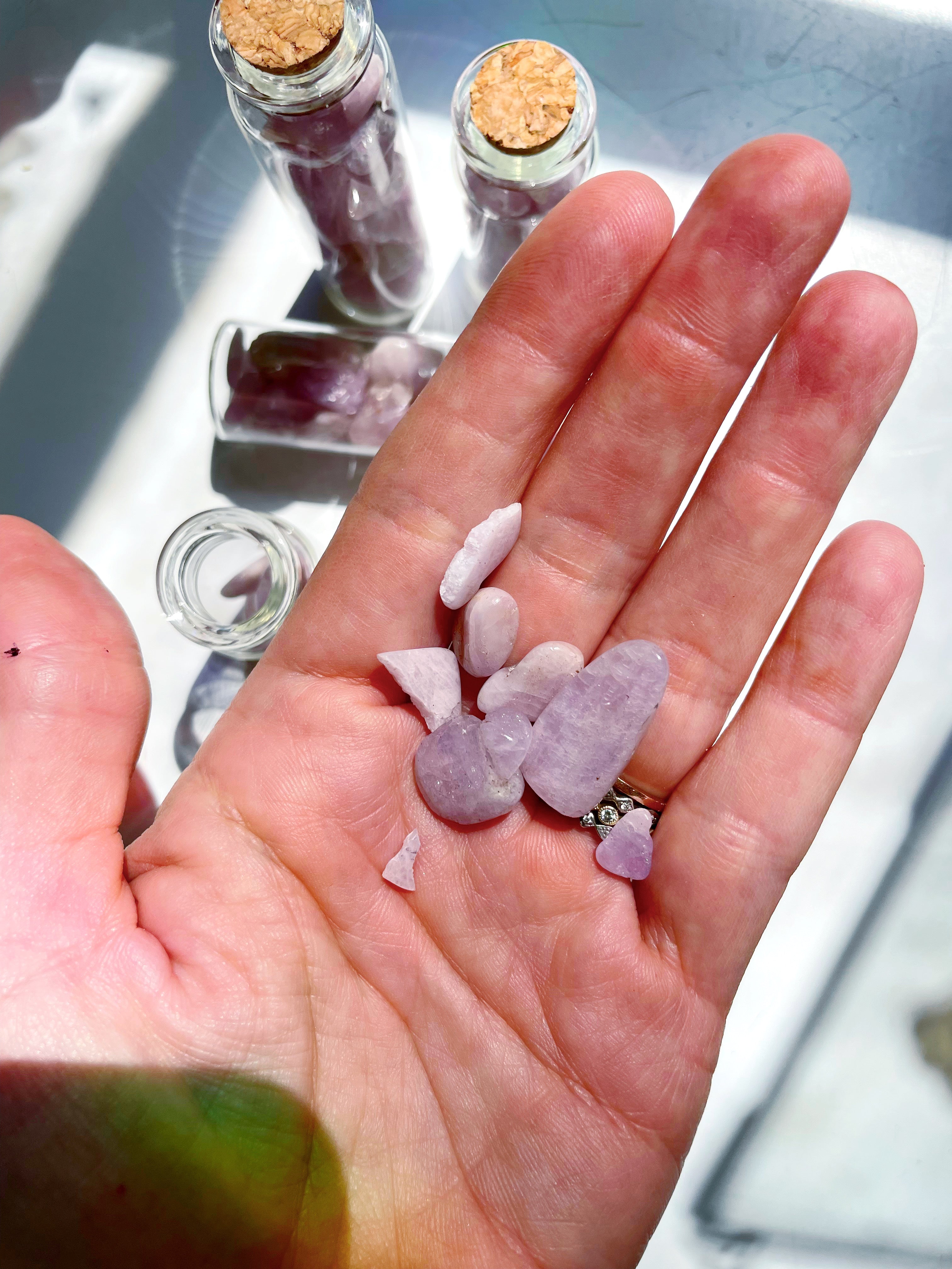 Morganite Chip Bottles - Baltic Mermaid