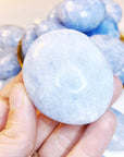 Blue Calcite Palm Stones