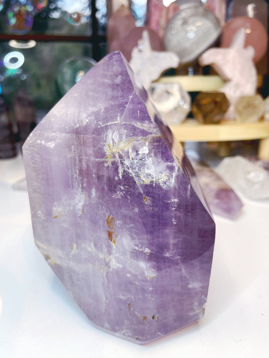 Rutilated Amethyst Tower