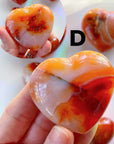 Carnelian Agate Hearts