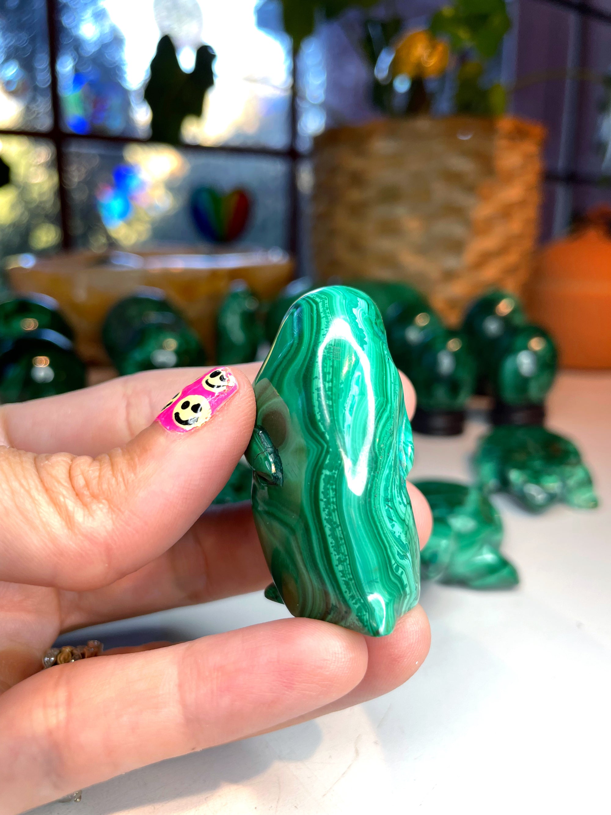 Malachite Carved Penguin