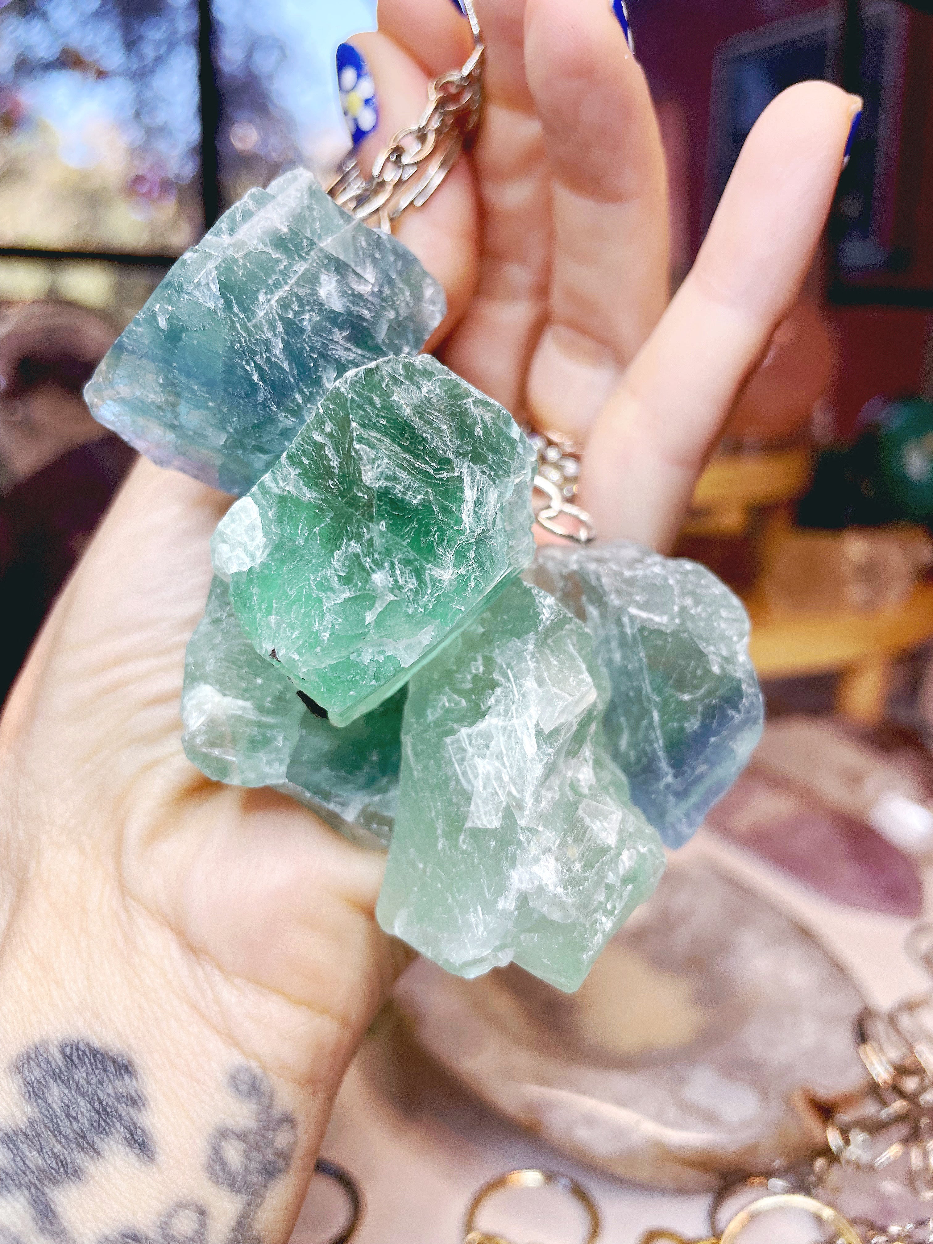 Fluorite Keychain - Baltic Mermaid
