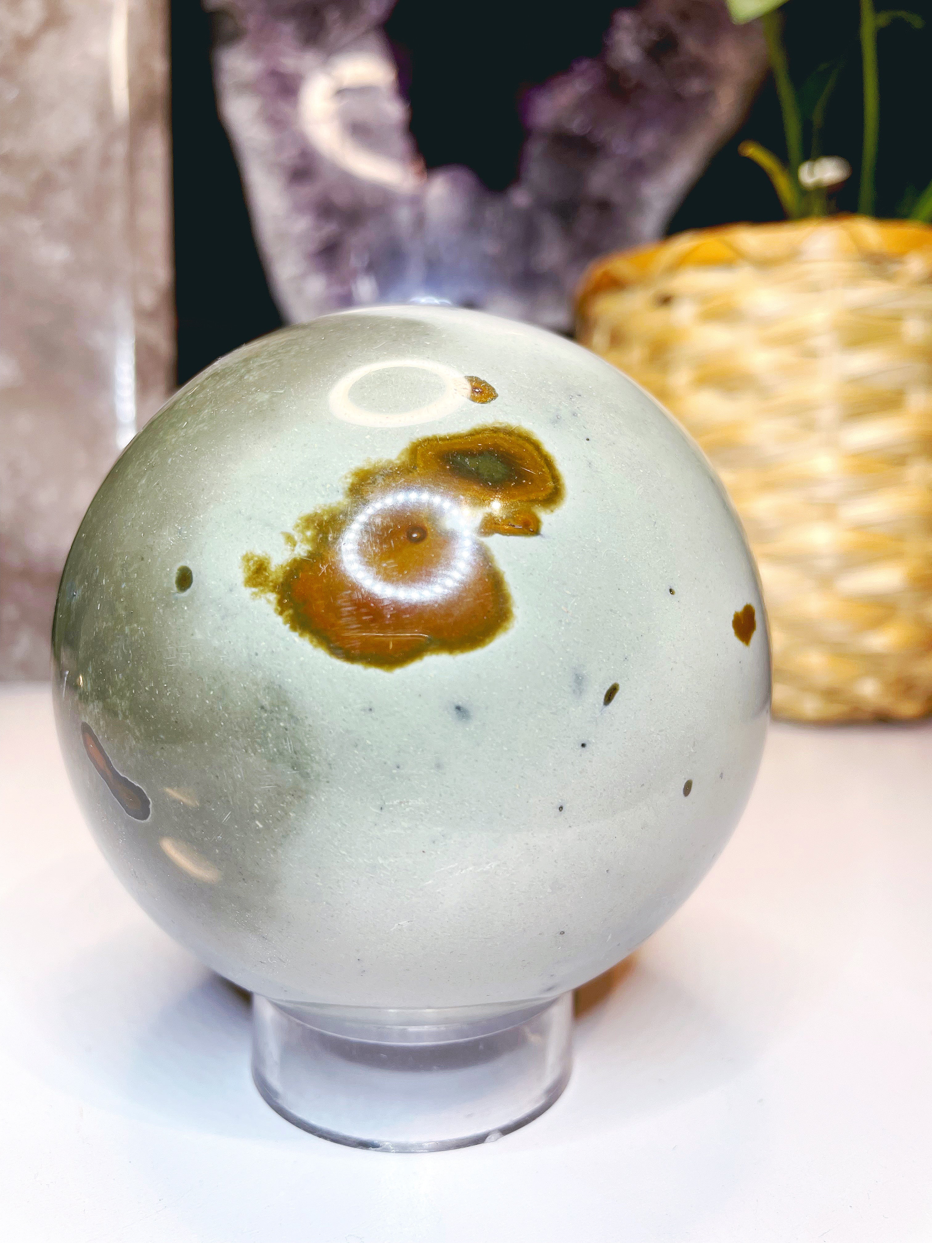 Polychrome Jasper Sphere - Large - Baltic Mermaid