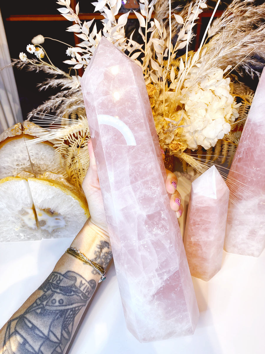 Rose Quartz Tower - Large