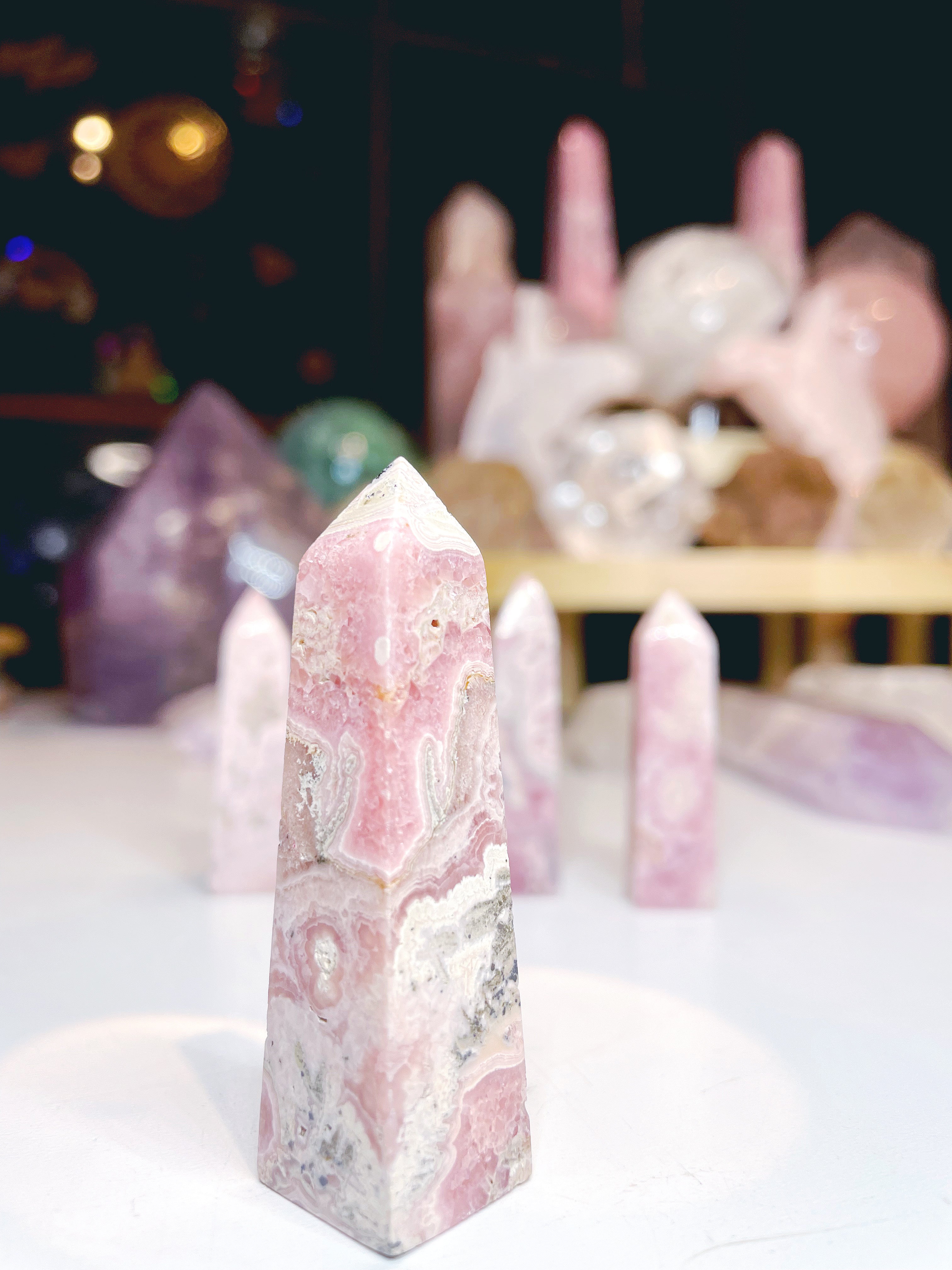 Rhodochrosite Obelisk - Baltic Mermaid