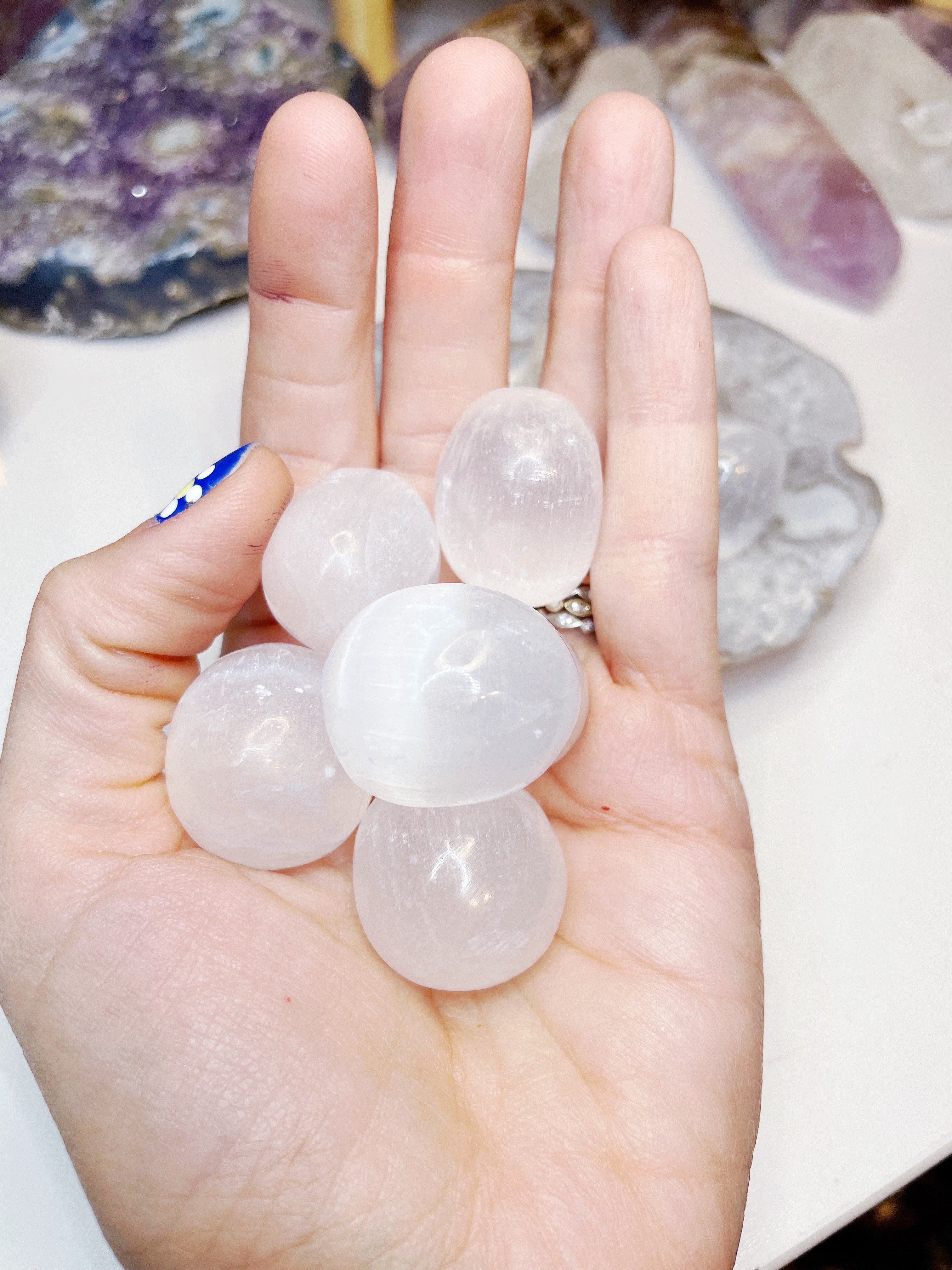 Selenite Tumbled Stones - Baltic Mermaid