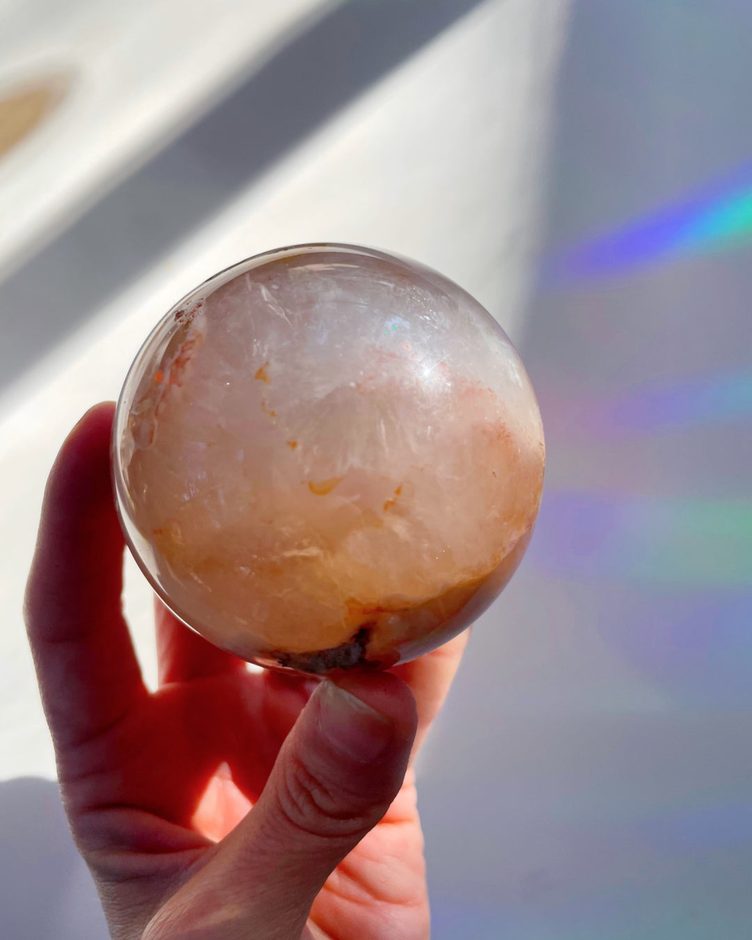 Flower Agate Sphere