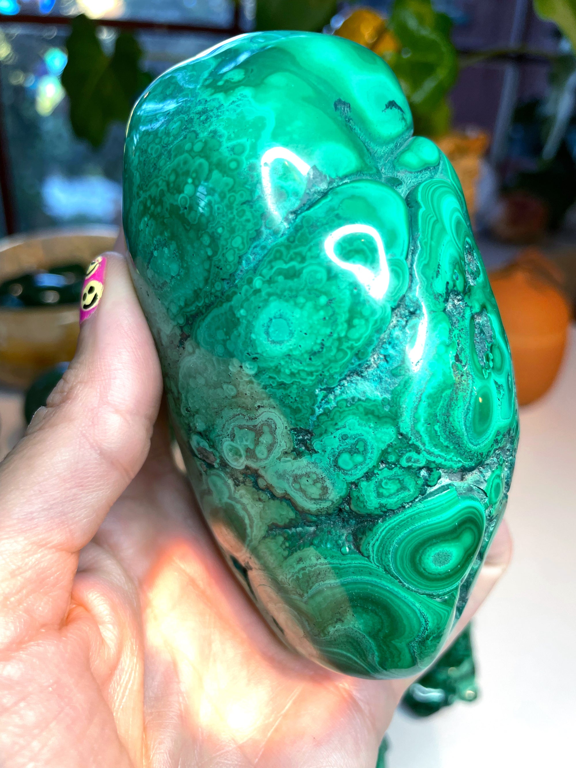 Large Polished Malachite