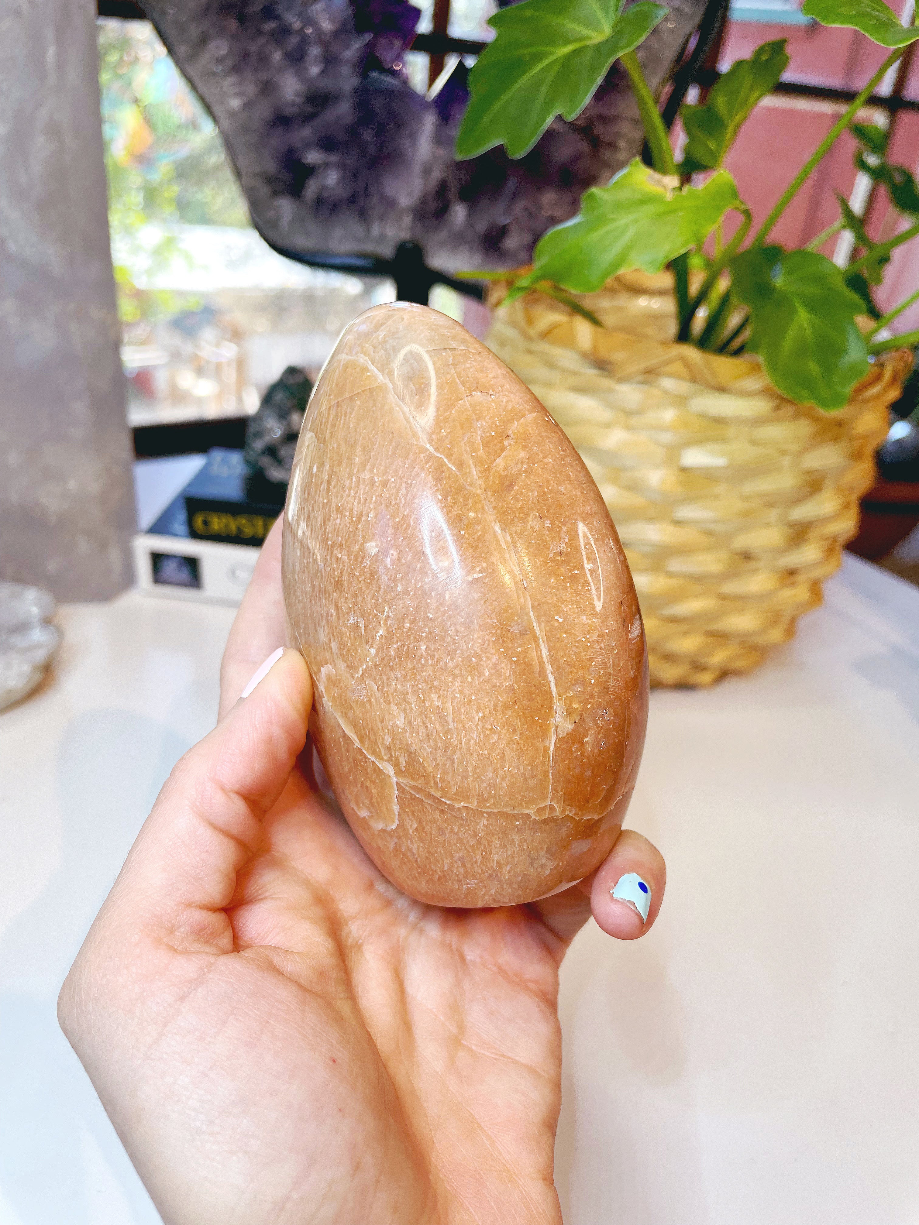 Peach Moonstone Freeform - Baltic Mermaid