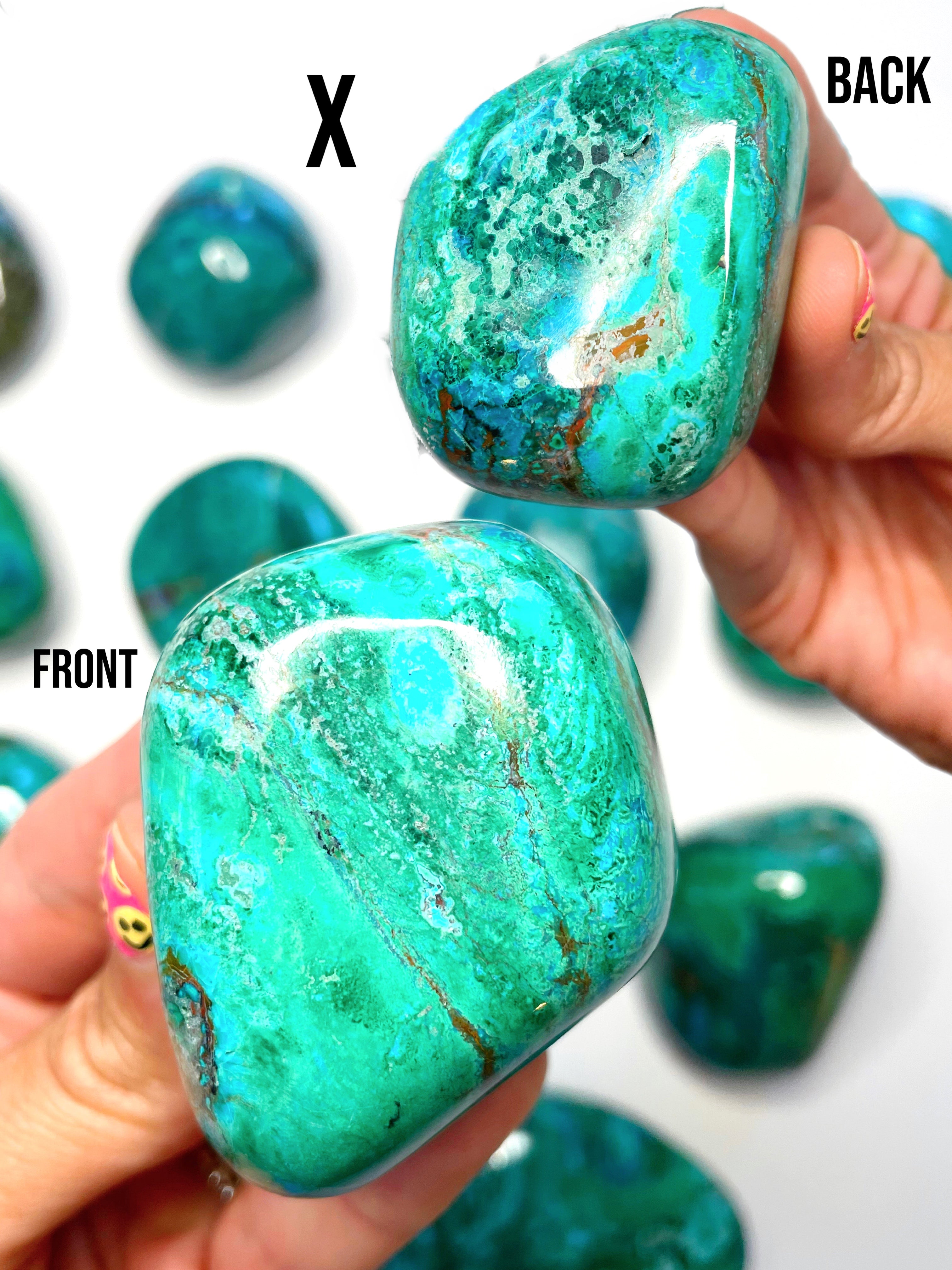 Chrysocolla Palm Stones/Large Tumbles - Baltic Mermaid