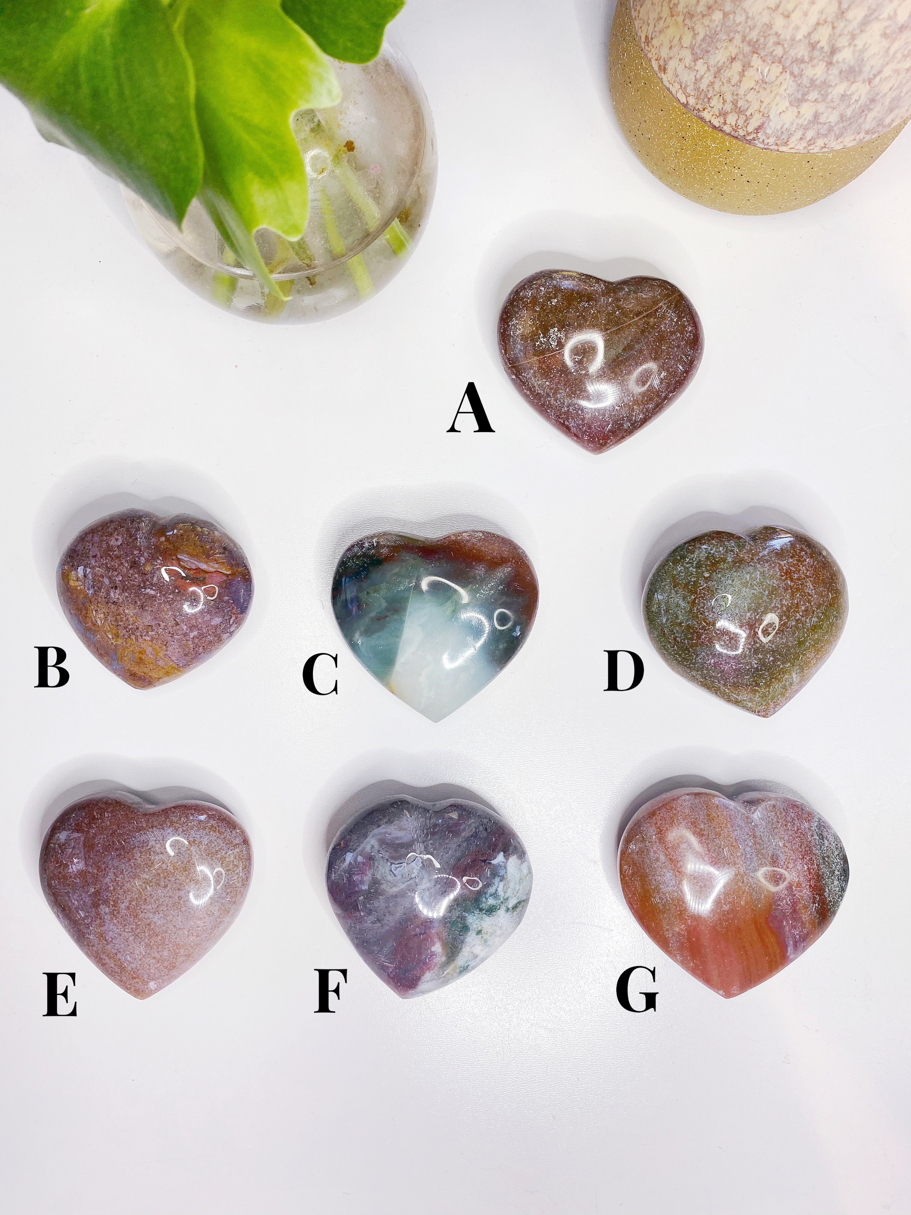 Ocean Jasper Hearts - Baltic Mermaid