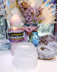 Selenite Candle Holder