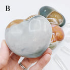 Polychrome Jasper Large Hearts - Baltic Mermaid