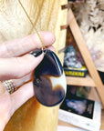 Druzy Agate Pendant 14k Gold Filled Necklace