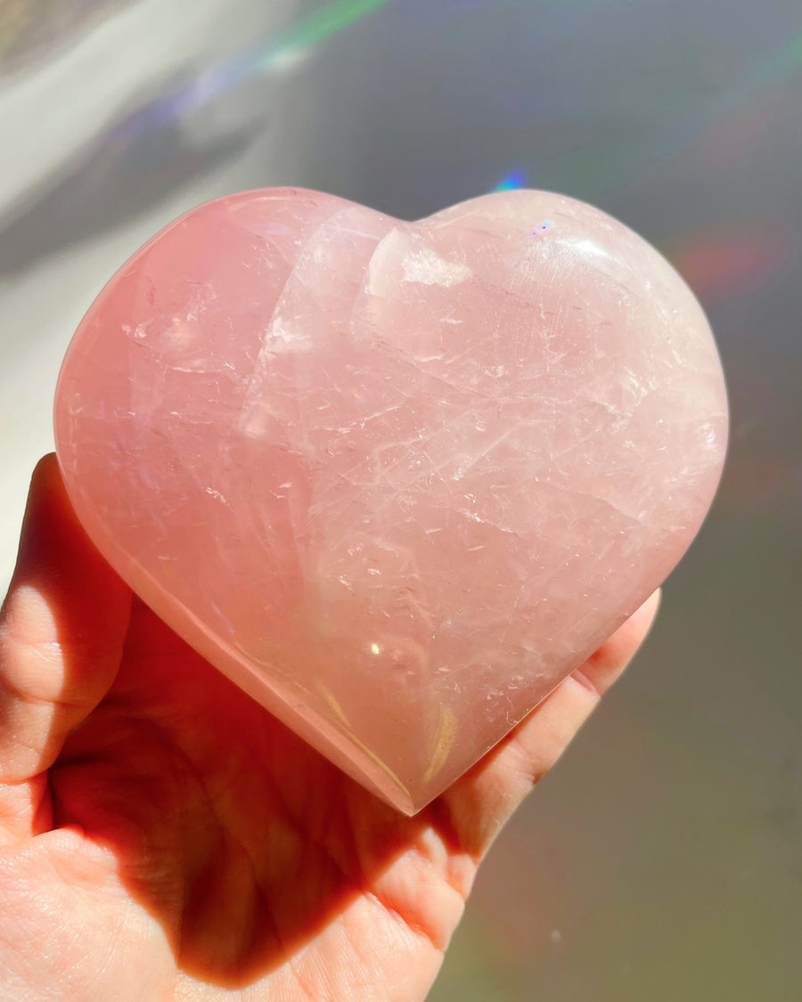 Rose Quartz Heart