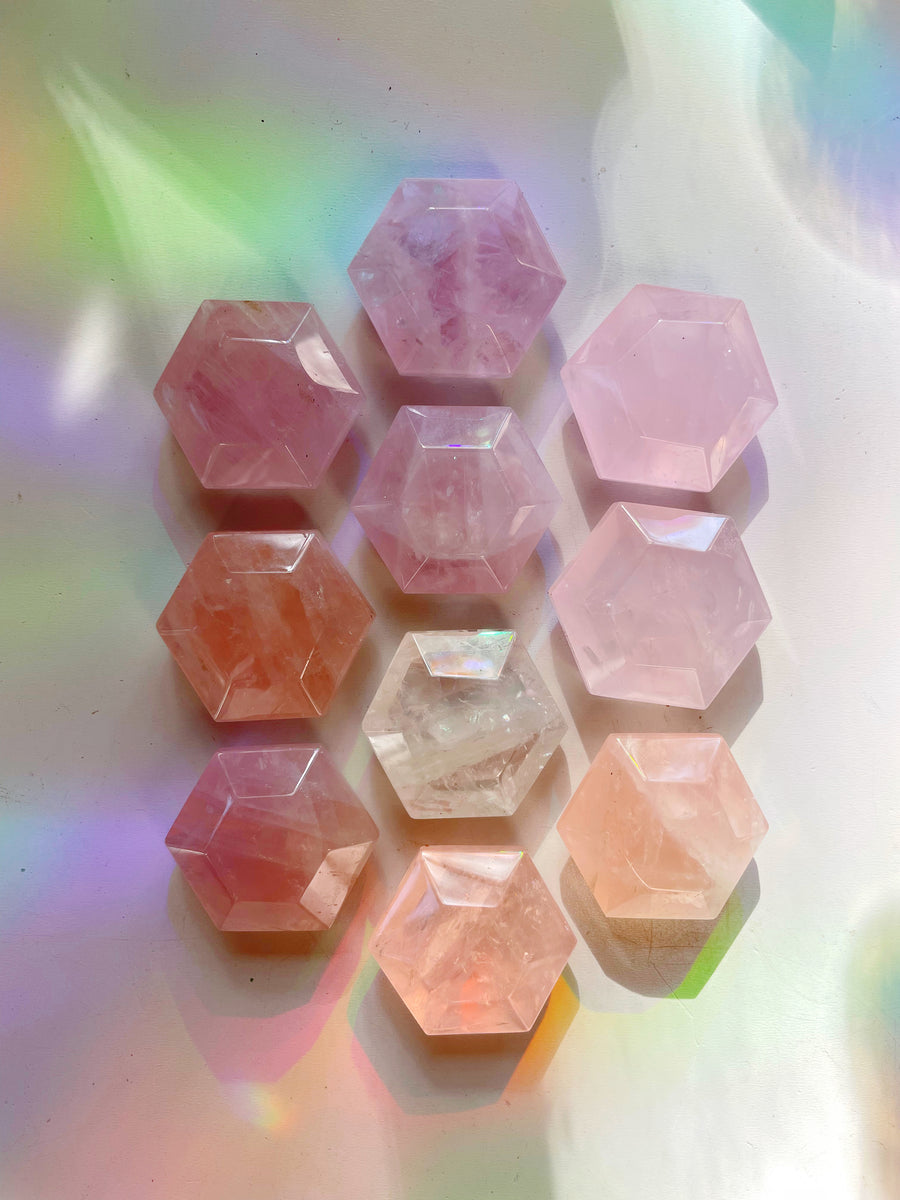 Rose Quartz Hexagons