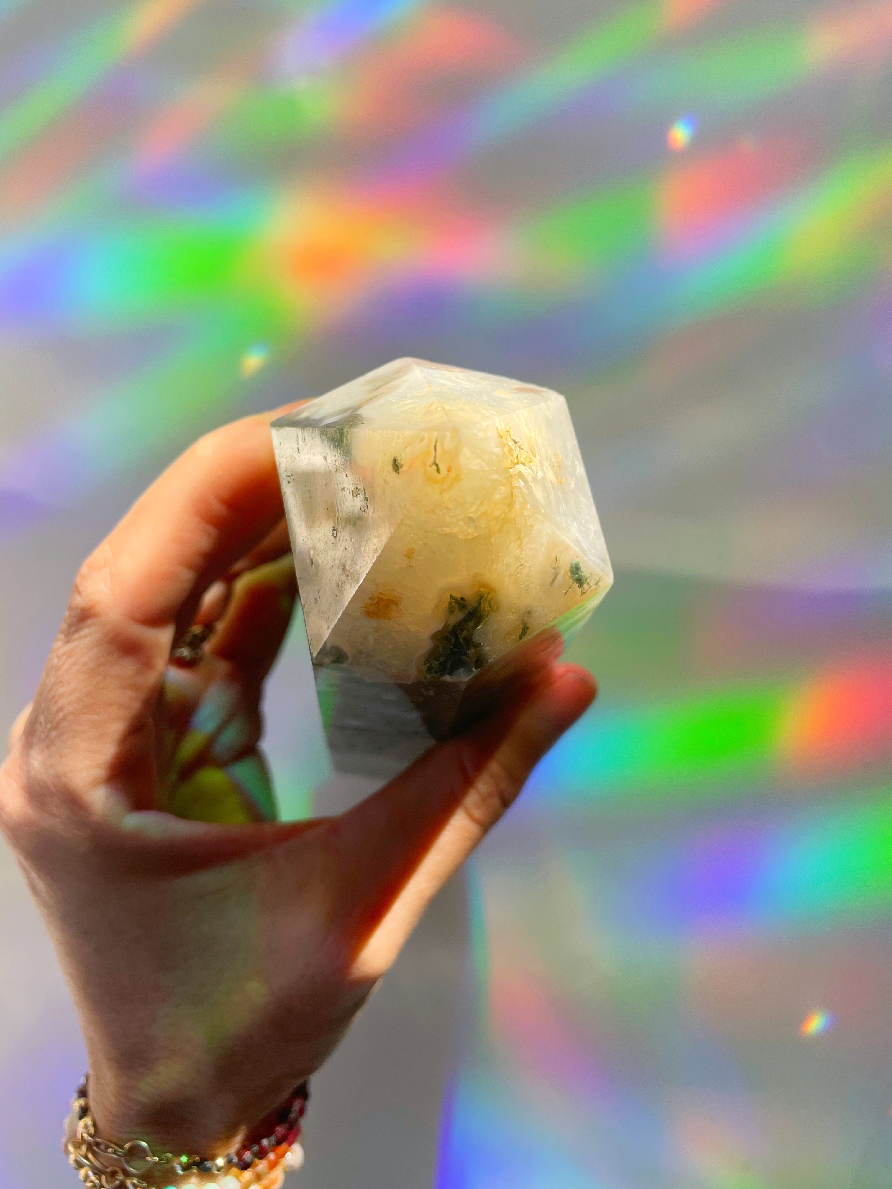 Moss Agate Tower - Baltic Mermaid