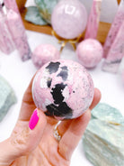 Rhodonite Sphere - Baltic Mermaid
