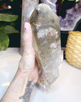 Large Natural Smoky Quartz Point w/ Chlorite Phantoms