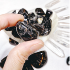 Black Tourmaline Tumbled Stones - Baltic Mermaid