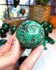 Malachite Carved Sphere