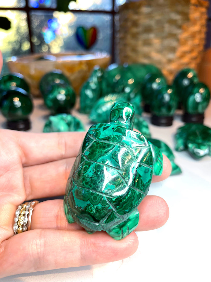 Malachite Carved Turtle