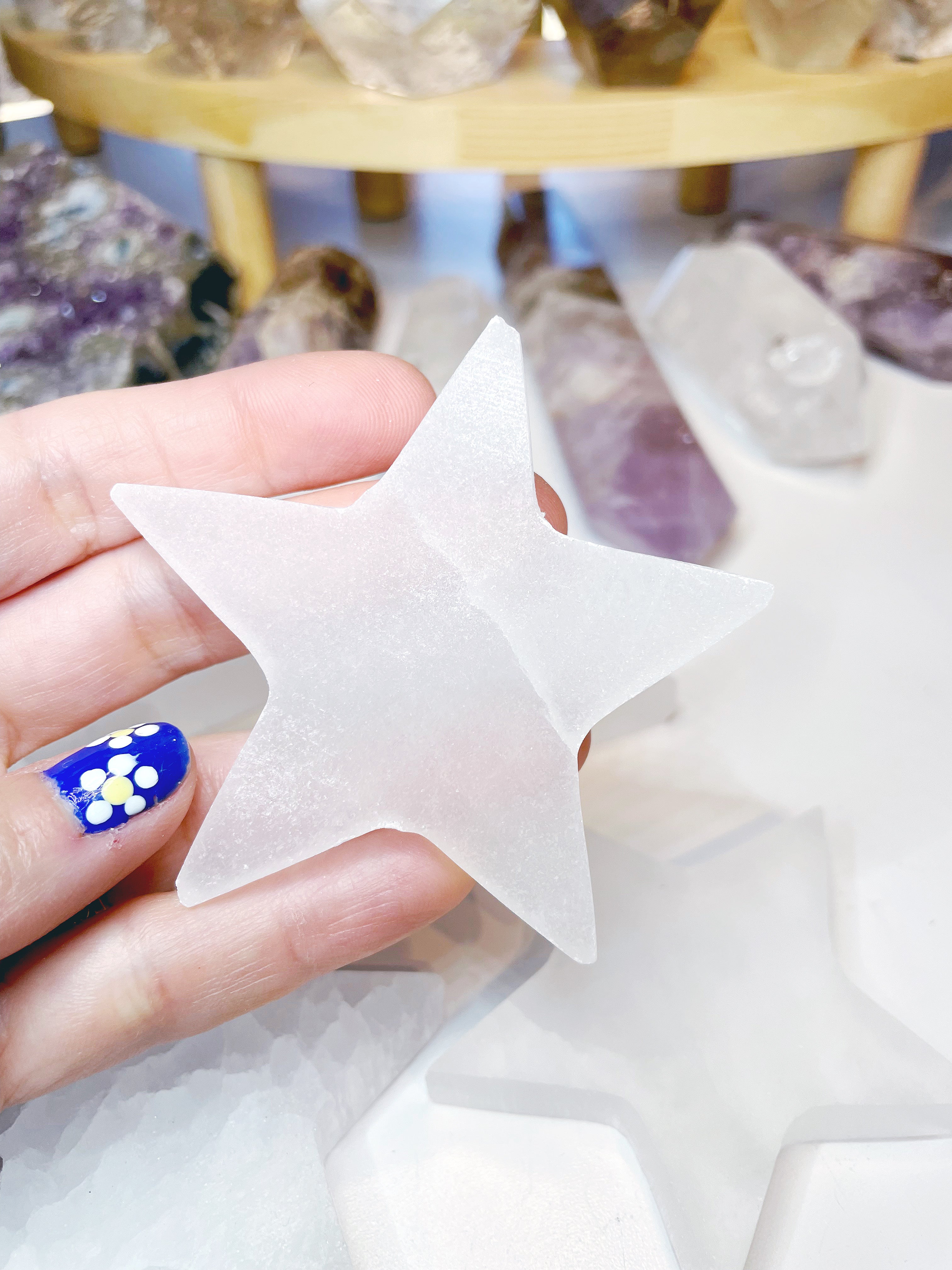 Selenite Star - Baltic Mermaid