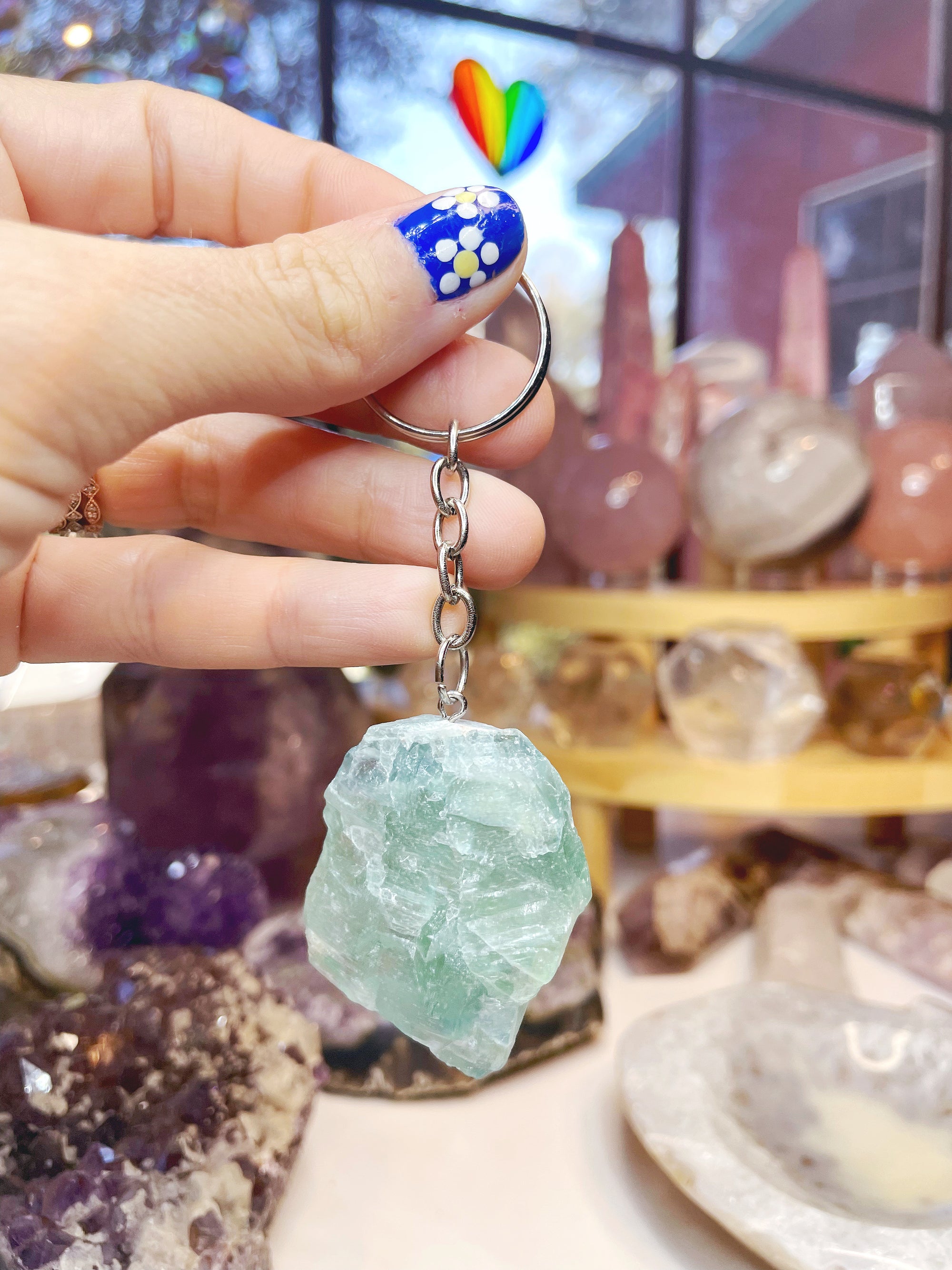 Fluorite Keychain