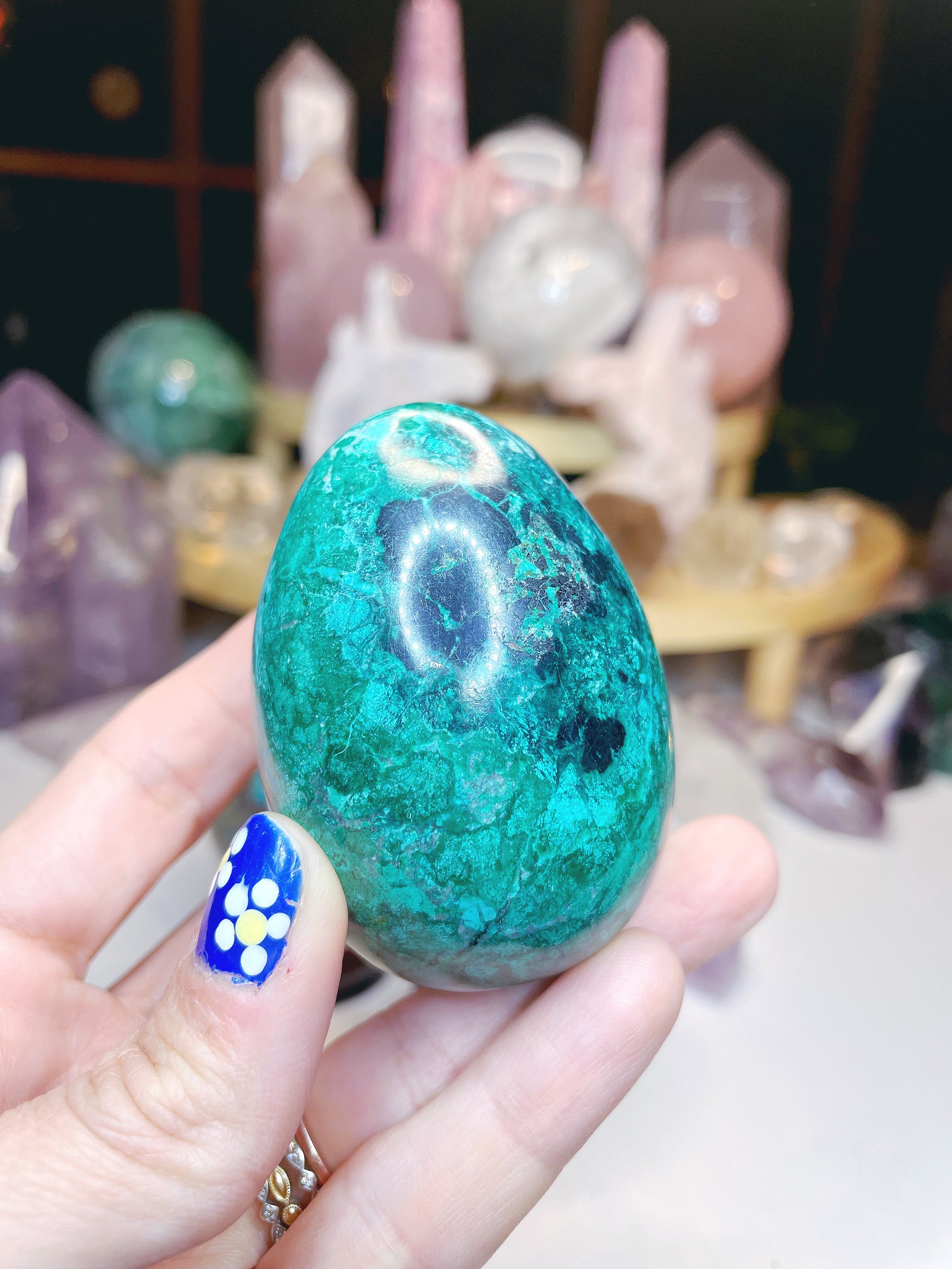 Chrysocolla Egg