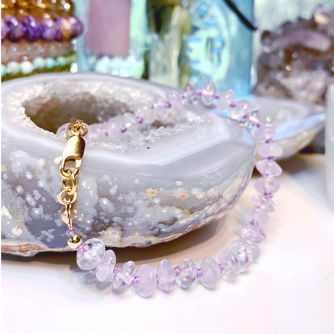 Light Amethyst Candy Bracelet