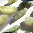 Prehnite with Epidote Lil Tower - Baltic Mermaid