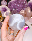 Quartz/Agate Amethyst Sphere