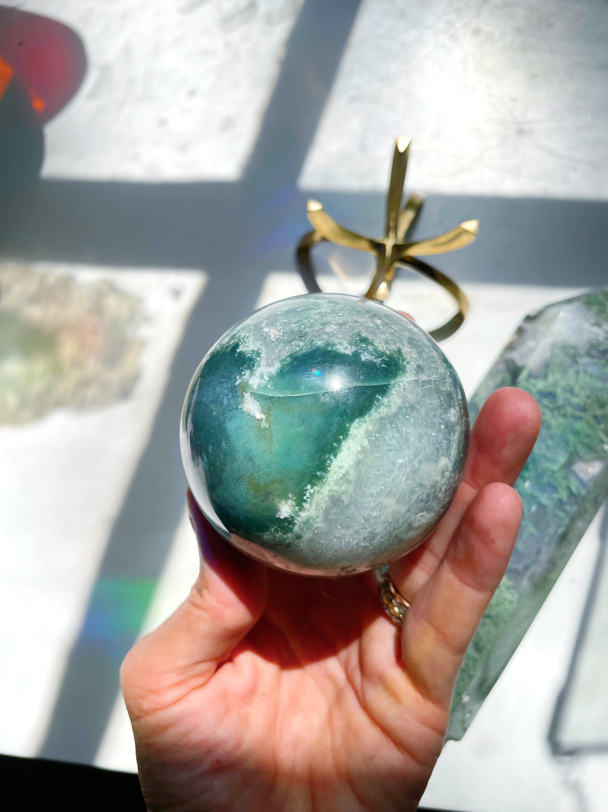 Moss Agate Sphere