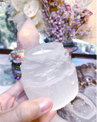 Selenite Candle Holder - Baltic Mermaid